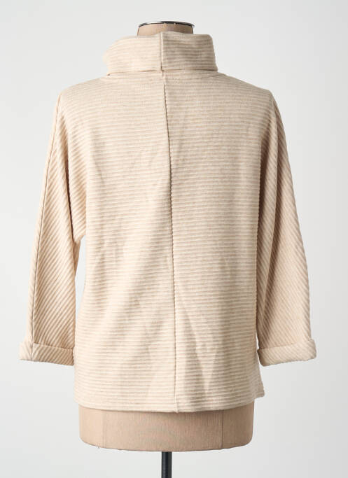 Pull col roulé beige STREET ONE femme