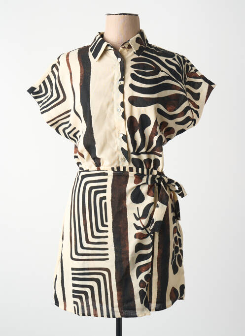 Robe courte marron MANGO femme