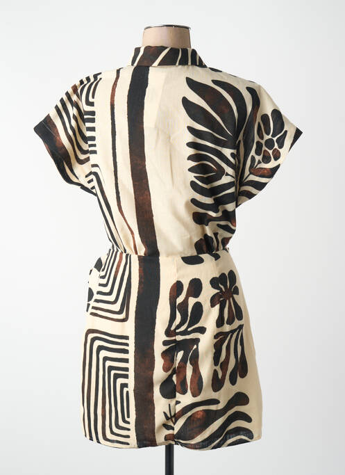 Robe courte marron MANGO femme