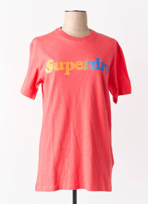 T-shirt rouge SUPERDRY homme