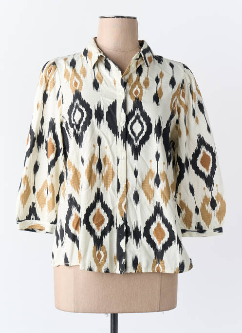 Chemisier manches 3/4 beige VERO MODA femme