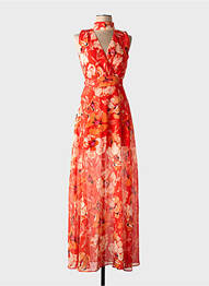 Robe courte orange MORGAN femme