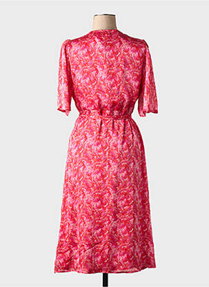 Robe courte col v rose VILA femme