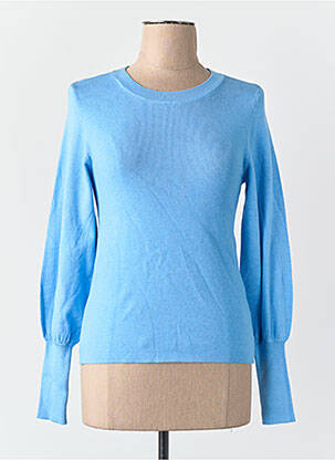 Pull col rond bleu VERO MODA femme