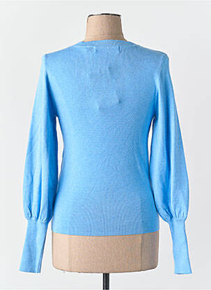 Pull col rond bleu VERO MODA femme
