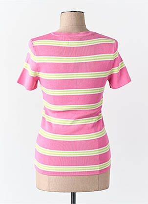 Pull manches courtes rose ONLY femme