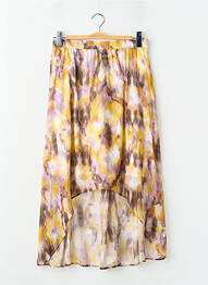 Jupe mi-longue multicolore MORGAN femme