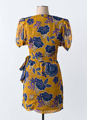 Robe courte jaune MORGAN femme