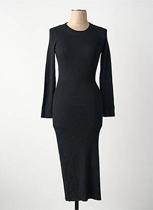 Robe longue noir SUPERDRY femme