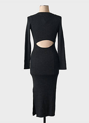 Robe longue noir SUPERDRY femme