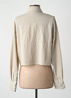 Chemisier manches longues manches longues beige ONLY femme