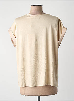 T-shirt coupe droite manches courtes beige VILA femme