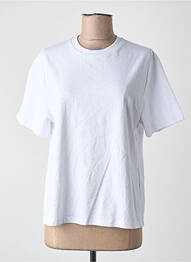 T-shirt col rond blanc OBJECT femme