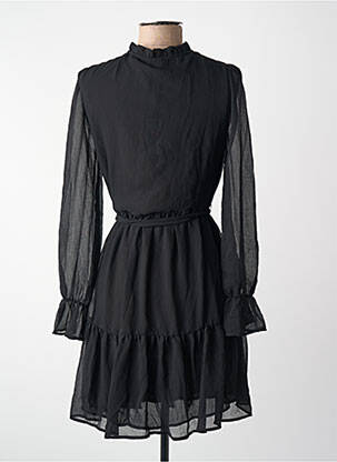 Robe mi-longue manches longues manches longues noir VERO MODA femme