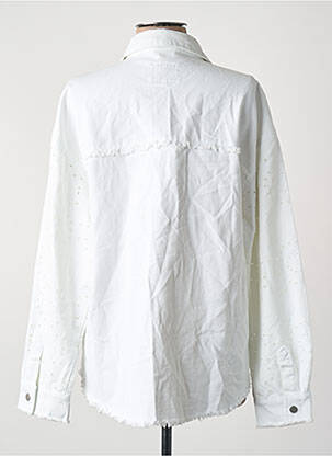 Veste en jean fermeture bouton blanc ONLY femme
