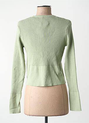 Gilet manches longues vert MORGAN femme