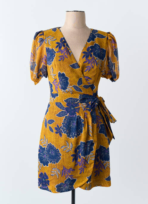 Robe courte jaune MORGAN femme