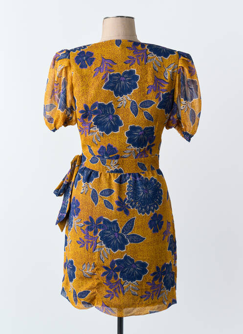 Robe courte jaune MORGAN femme