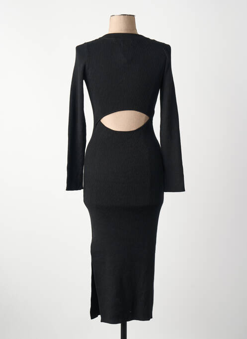 Robe longue noir SUPERDRY femme