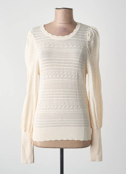 Pull beige MORGAN femme
