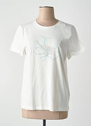 T-shirt coupe droite manches courtes blanc TOM TAILOR femme
