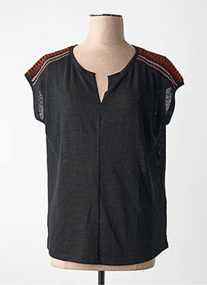 T-shirt noir STREET ONE femme