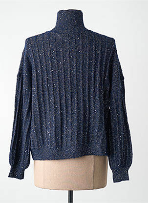Pull col roulé bleu MOLLY BRACKEN femme