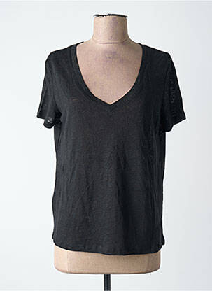 T-shirt noir MANGO femme