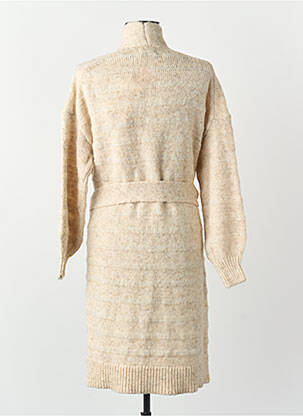 Gilet manches longues col v beige ONLY femme