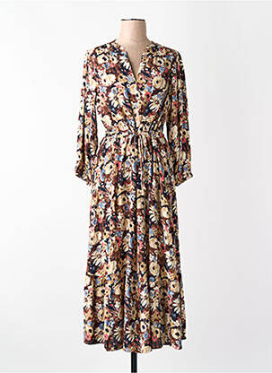 Robe longue marron TOM TAILOR femme