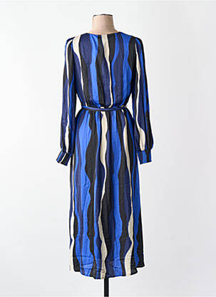 Robe longue manches longues manches longues bleu VERO MODA femme