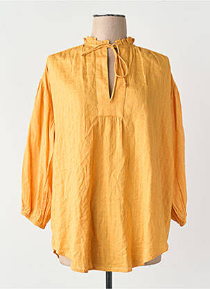 Chemisier jaune MANGO femme