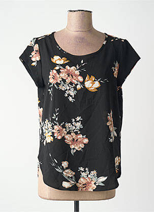 Chemisier manches courtes manches courtes noir ONLY femme