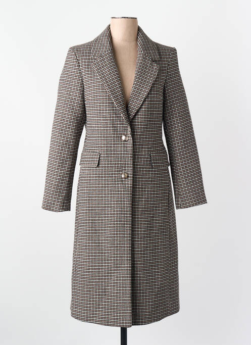 Manteau long marron MORGAN femme
