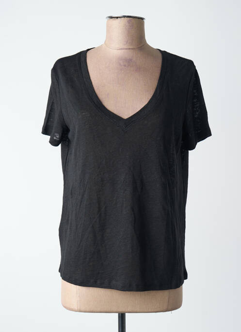 T-shirt noir MANGO femme