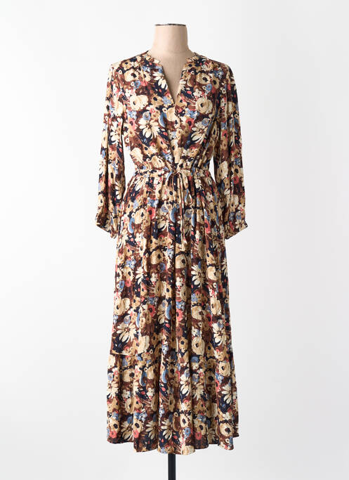 Robe longue marron TOM TAILOR femme