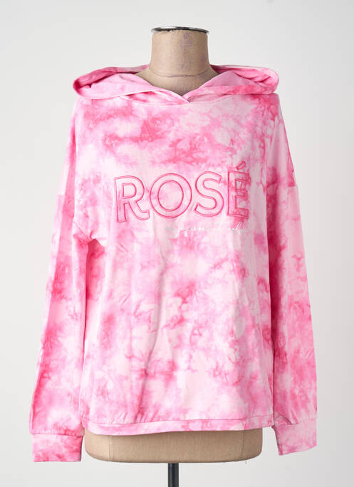 Sweat-shirt à capuche rose STREET ONE femme