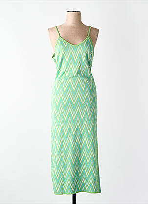 Robe courte vert MANGO femme