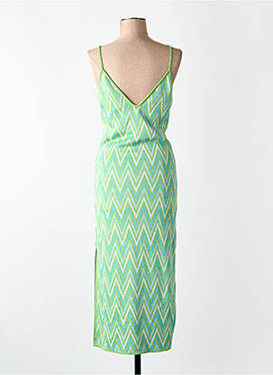 Robe courte vert MANGO femme