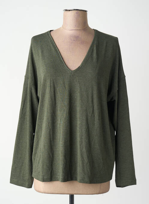 T-shirt vert MANGO femme