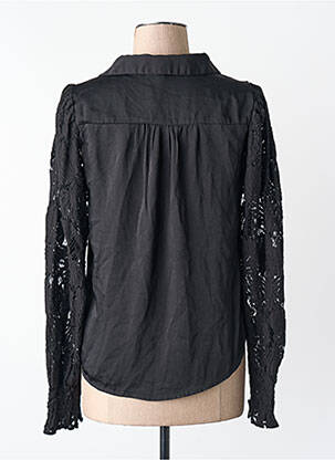 Chemisier fermeture boutonnée sur le devant manches courtes noir VERO MODA femme