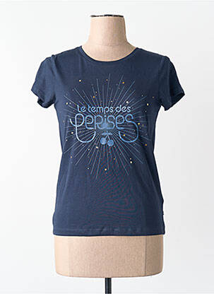 T-shirt bleu LE TEMPS DES CERISES femme