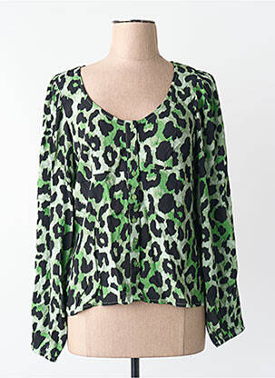Chemisier manches longues manches longues vert VILA femme
