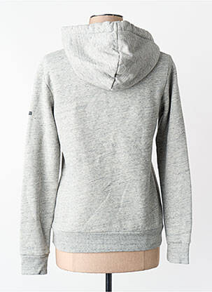 Sweat-shirt à capuche gris SUPERDRY femme