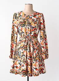Robe longue orange ONLY femme