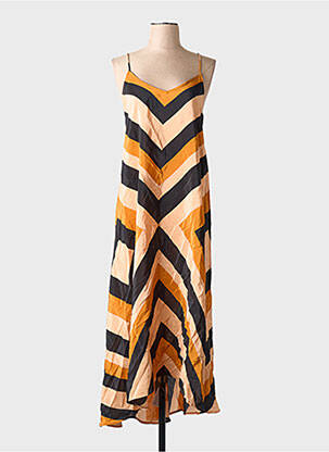 Robe courte marron MANGO femme