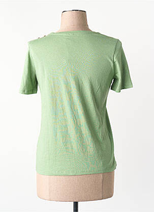 T-shirt col rond manches courtes vert VERO MODA femme