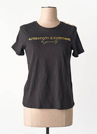 T-shirt coupe droite manches courtes noir VERO MODA femme