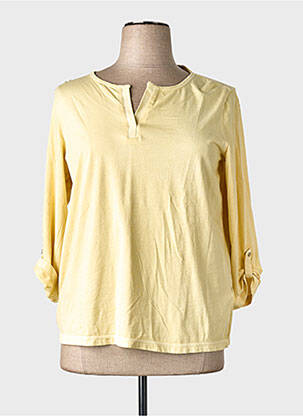 T-shirt jaune TOM TAILOR femme