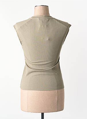 T-shirt marron MANGO femme